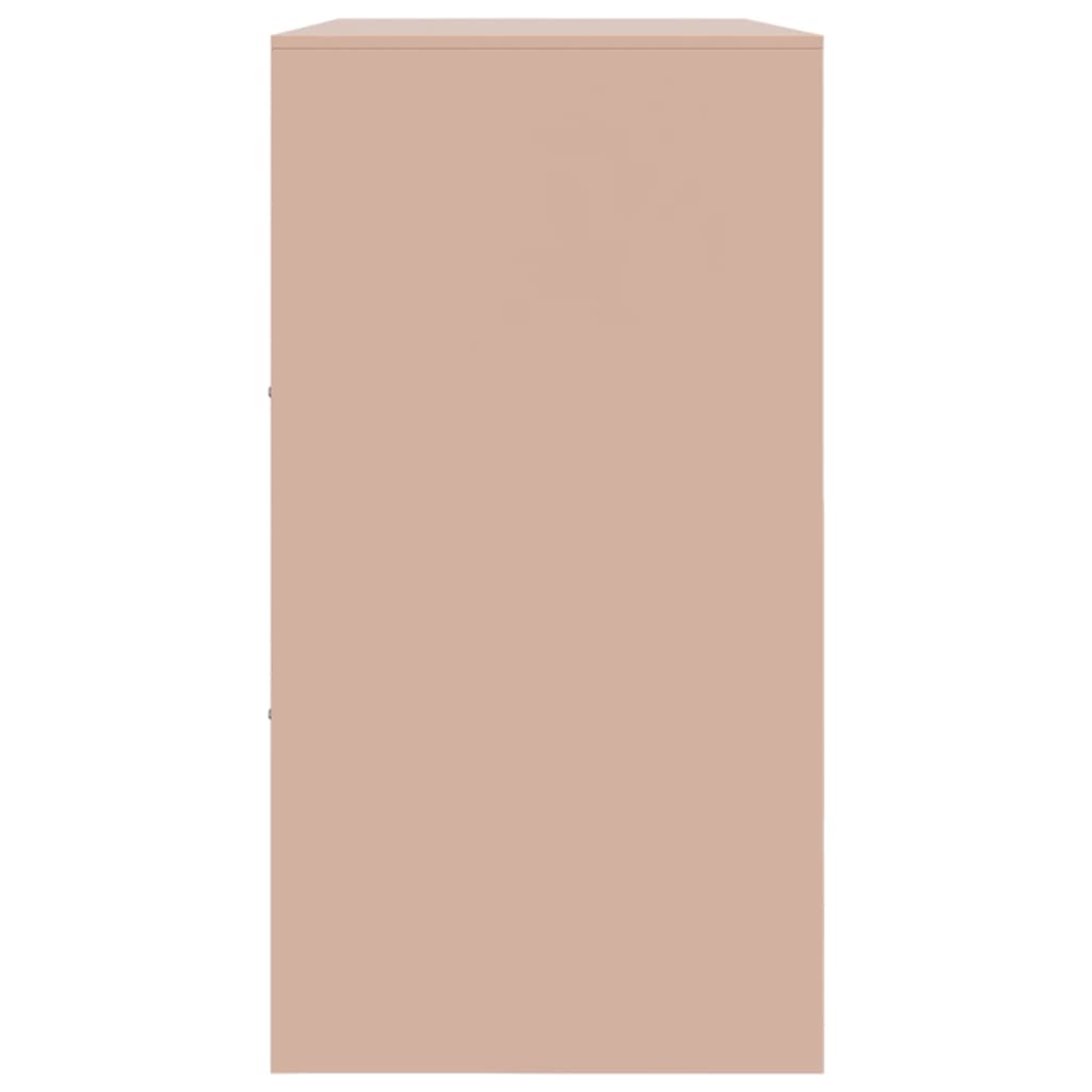 skænk 99x39x73 cm stål lyserød