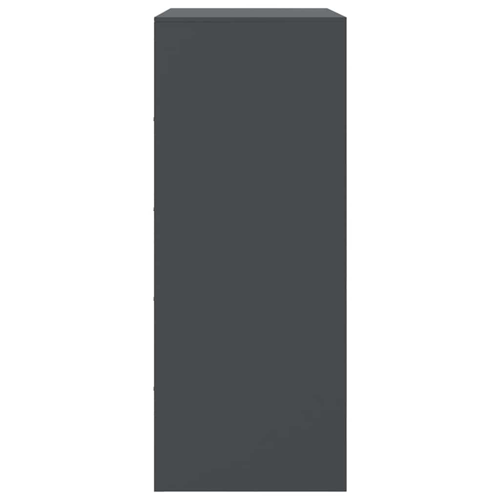 skab 67x39x95 cm stål antracitgrå