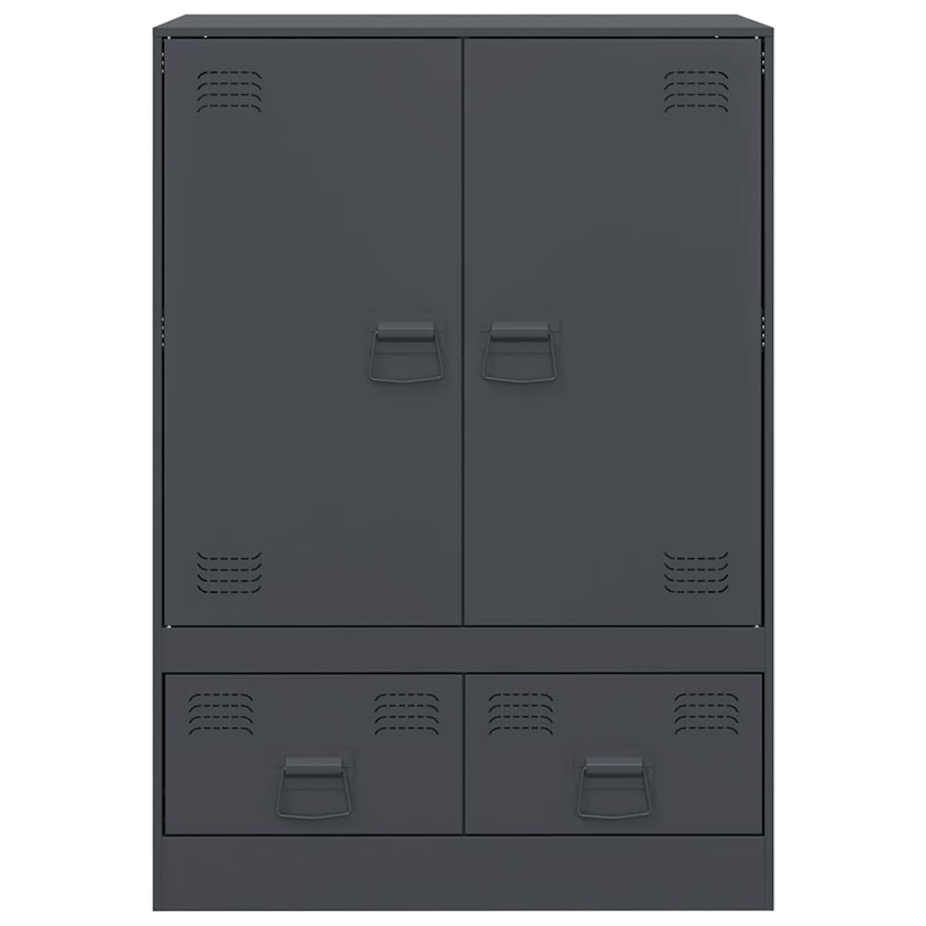 skab 67x39x95 cm stål antracitgrå