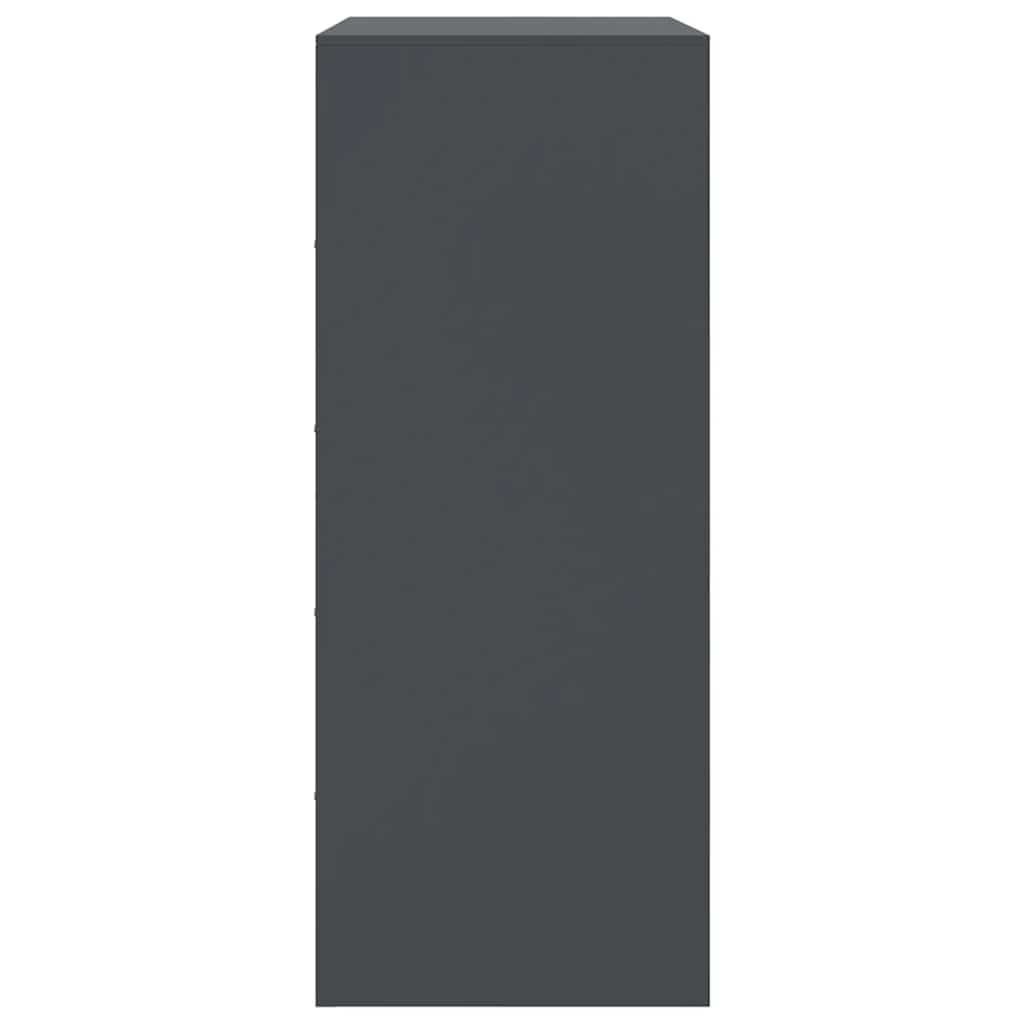 skab 67x39x95 cm stål antracitgrå