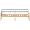 daybed med reol uden madras 75x190 cm massivt fyrretræ