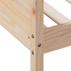 daybed med reol uden madras 75x190 cm massivt fyrretræ