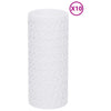 altanafskærmninger 10 stk. 255x19 cm polyrattan hvid