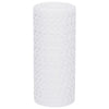 altanafskærmninger 10 stk. 255x19 cm polyrattan hvid