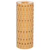 altanafskærmninger 5 stk. 255x19 cm polyrattan lysebrun