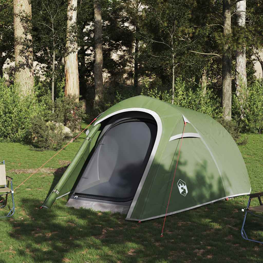 3-personers campingtelt vandtæt grøn
