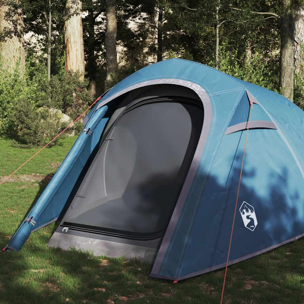 3-personers campingtelt vandtæt blå