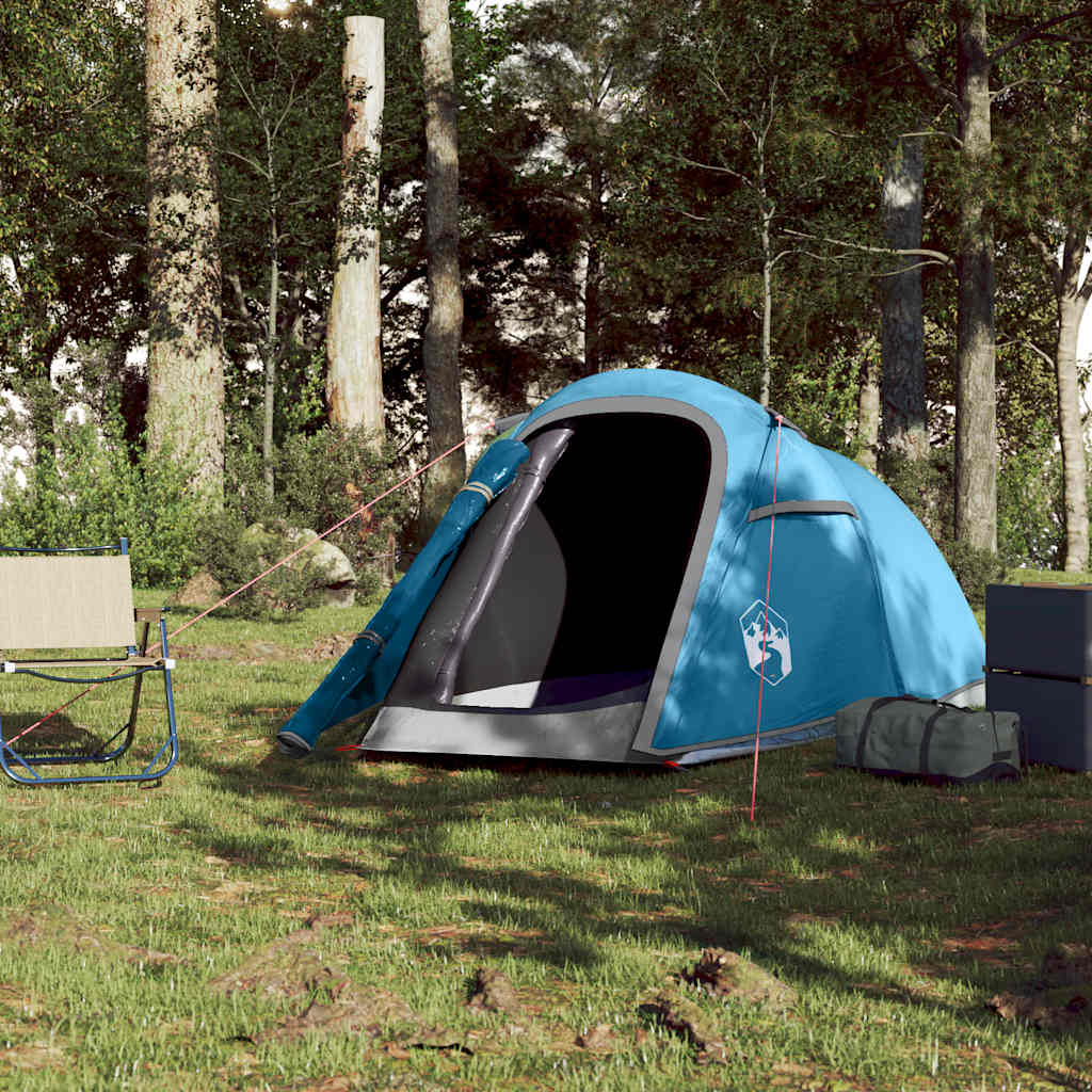 2-personers campingtelt vandtæt blå