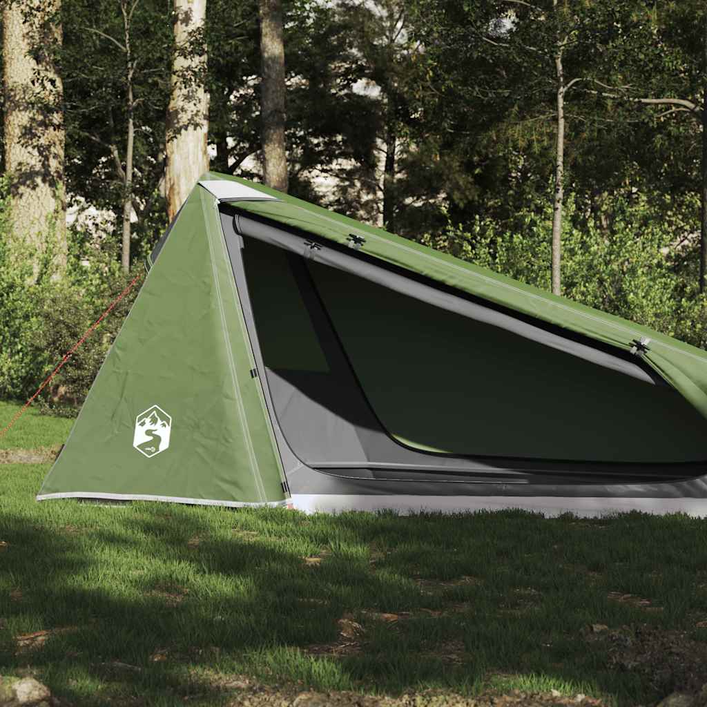 1-personers campingtelt vandtæt grøn