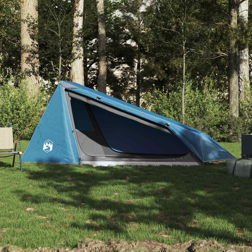 1-personers campingtelt vandtæt blå