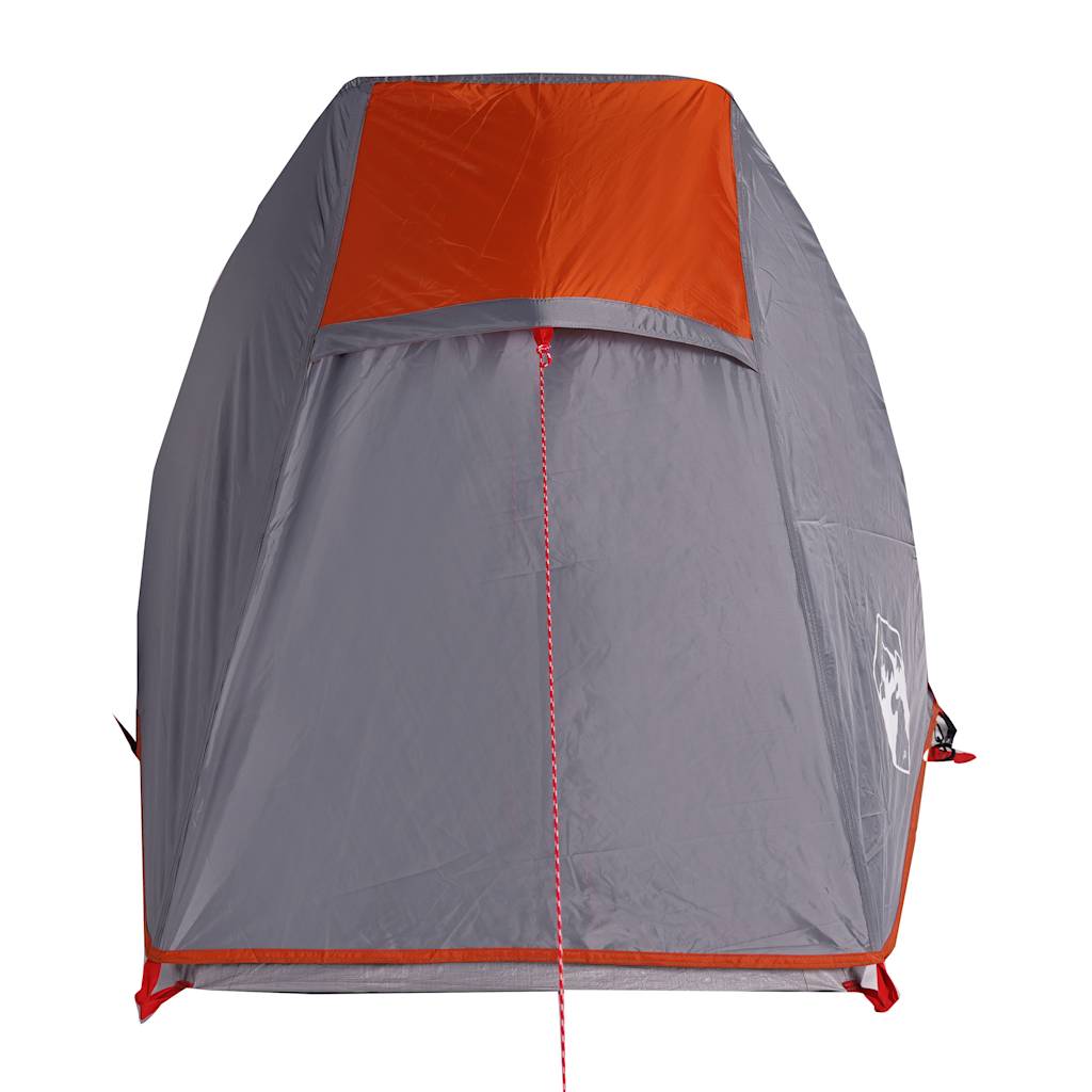 1-personers campingtelt vandtæt grå og orange