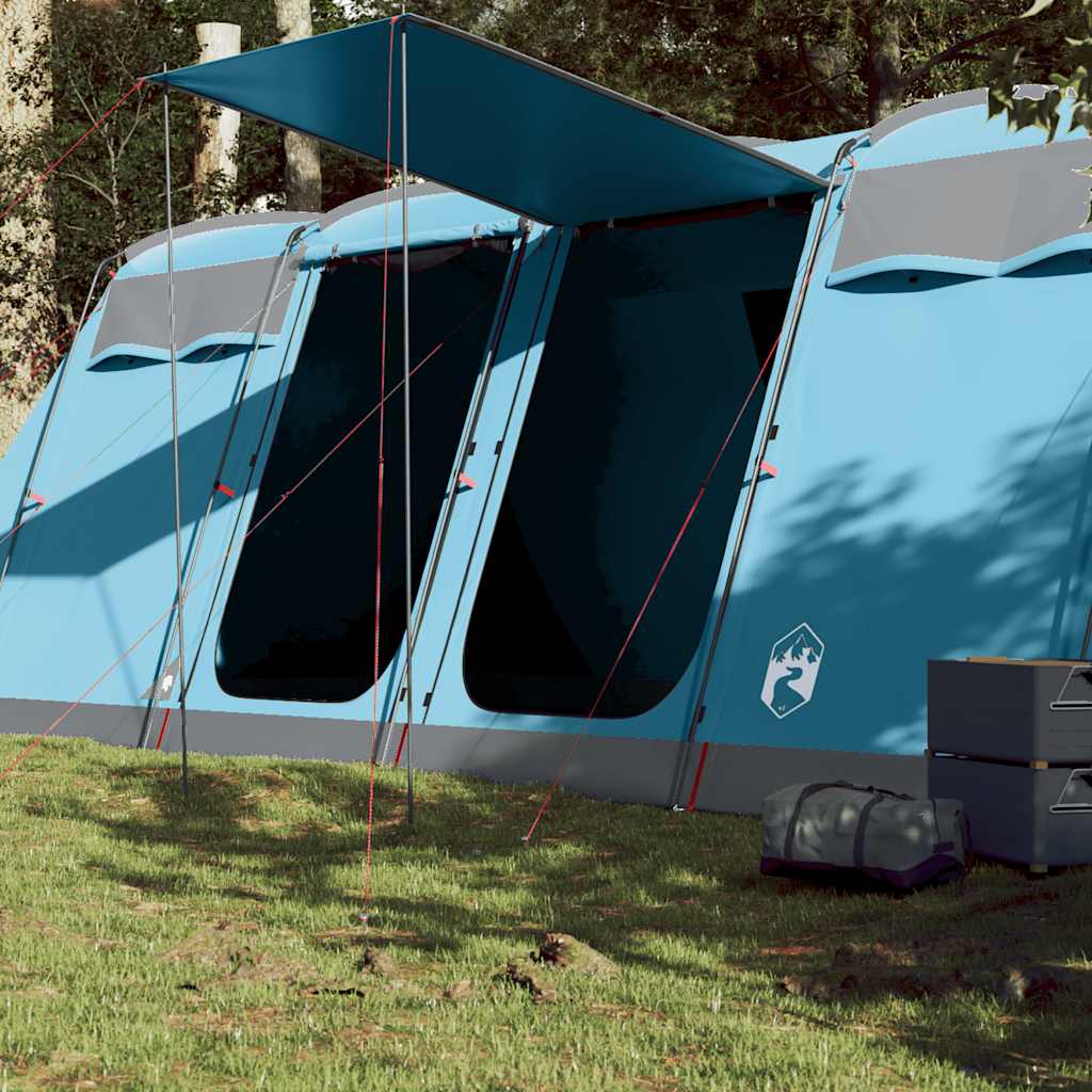 10-personers campingtelt vandtæt blå