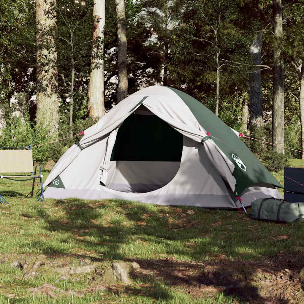 2-personers campingtelt vandtæt kuppel grøn