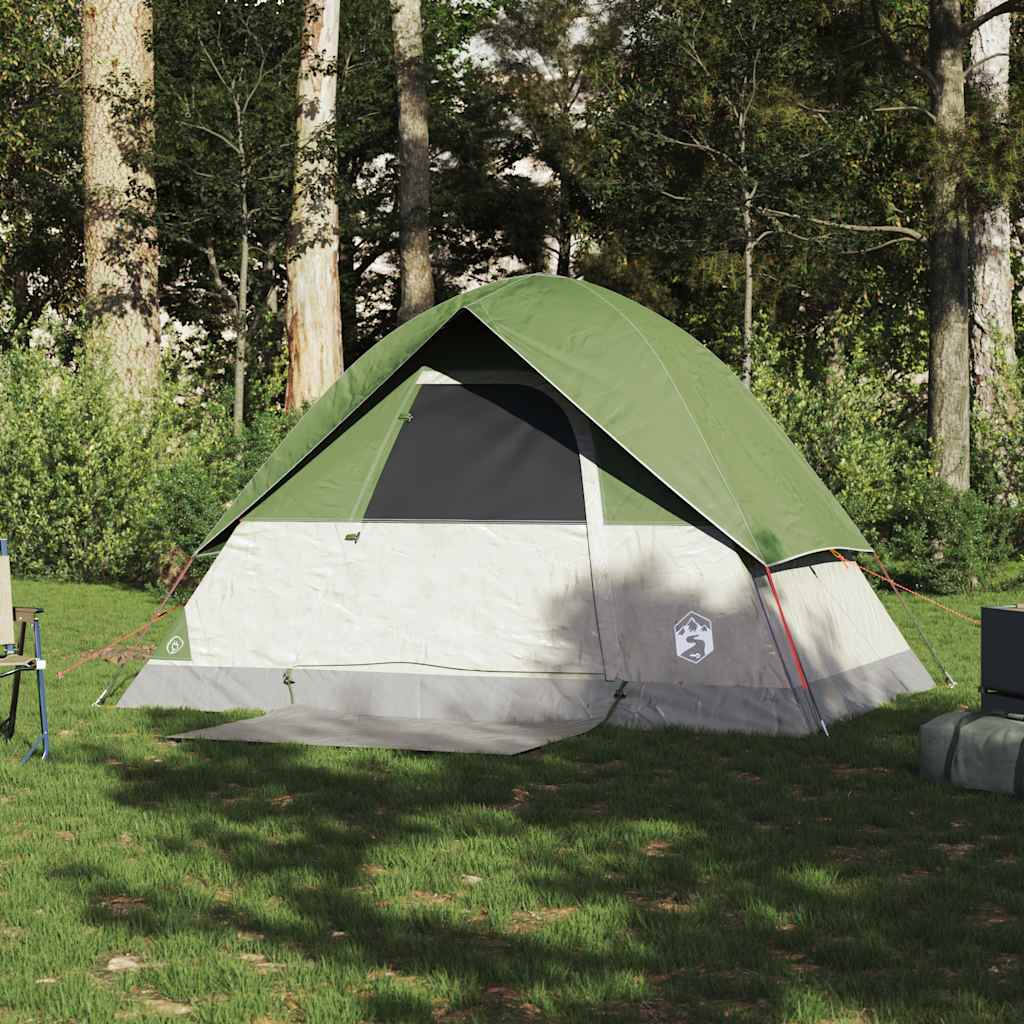 2-personers campingtelt vandtæt kuppel grøn