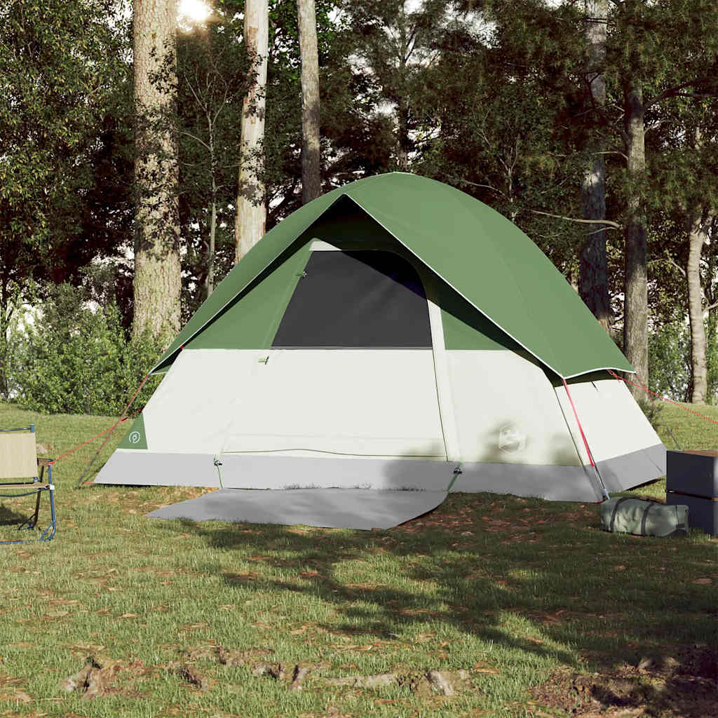3-personers campingtelt vandtæt kuppel grøn