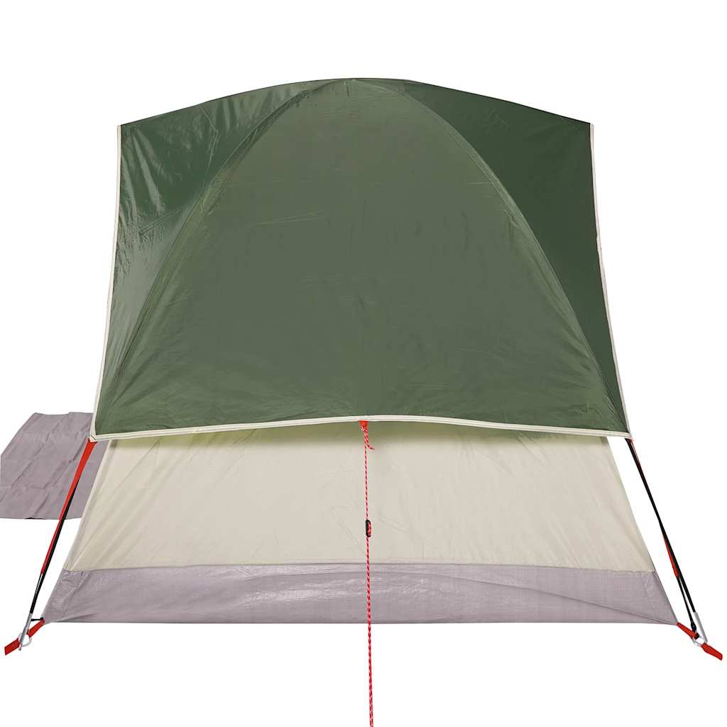3-personers campingtelt vandtæt kuppel grøn