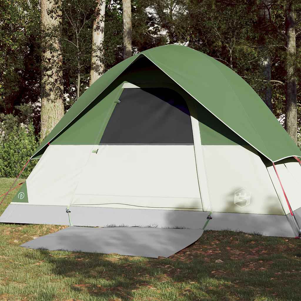 3-personers campingtelt vandtæt kuppel grøn