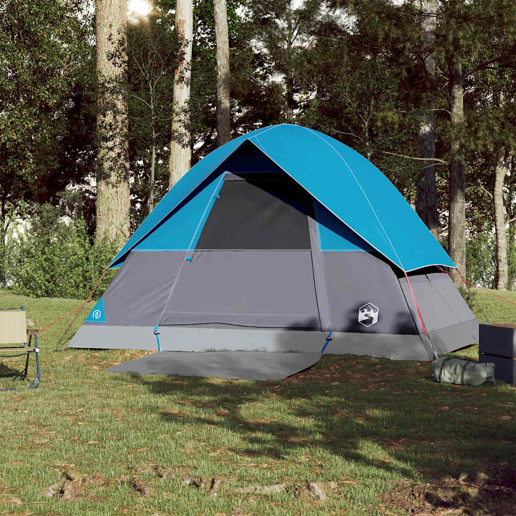 3-personers campingtelt vandtæt blå