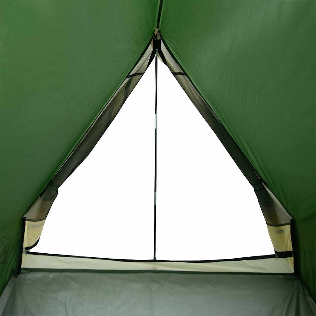 2-personers campingtelt A-stel vandtæt grøn