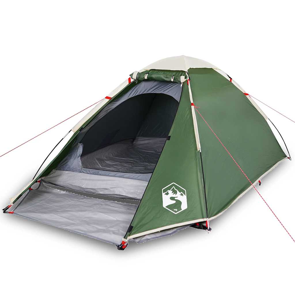2-personers campingtelt vandtæt kuppel grøn