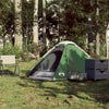 2-personers campingtelt vandtæt kuppel grøn