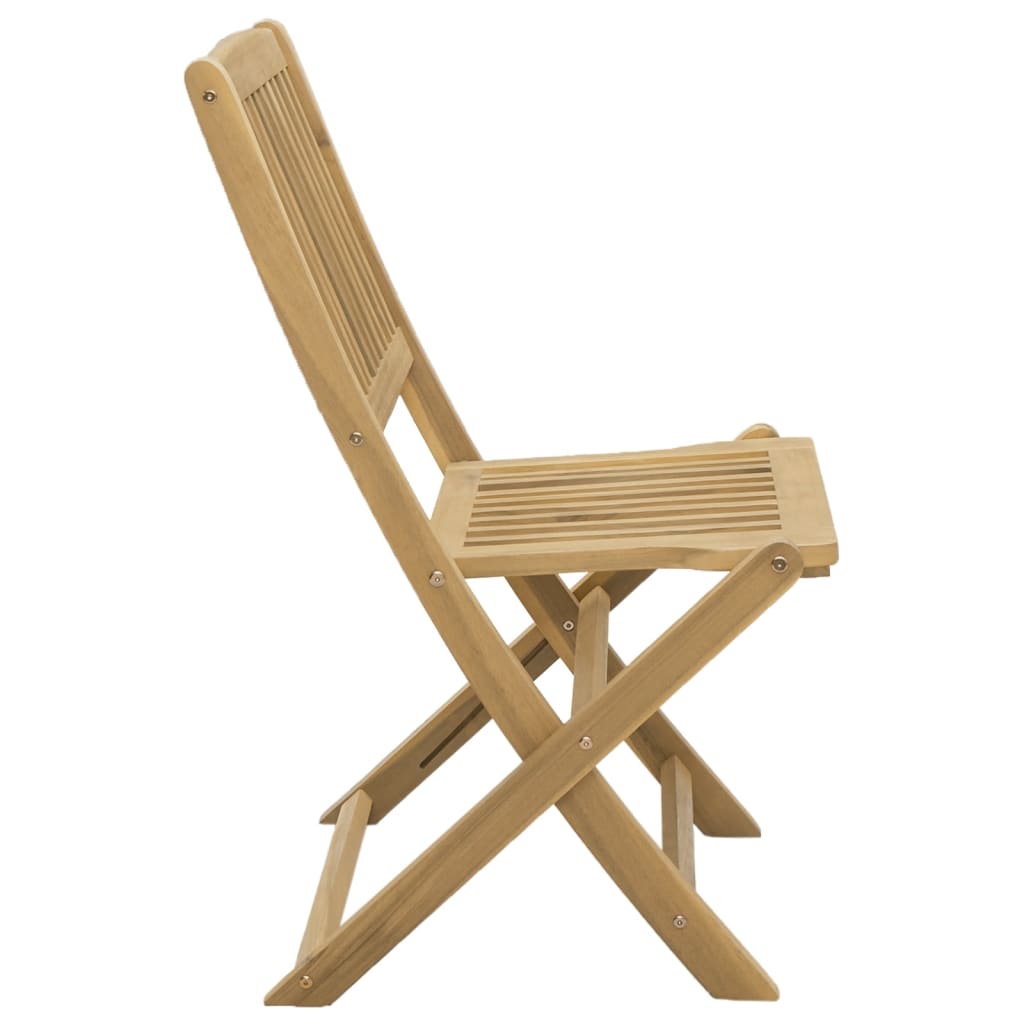 foldbare havestole 4 stk. 57x49x90 cm massivt akacietræ