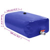 vandtank med hane sammenfoldelig 1500 l PVC