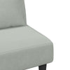 sofasæt 2 dele med puder velour lysegrå