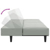 sofasæt 2 dele velour lysegrå