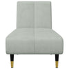 sofasæt 2 dele velour lysegrå