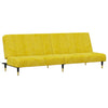 sofasæt 2 dele velour gul