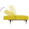 sofasæt 2 dele velour gul