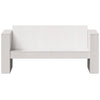 2-personers havesofa 134x60x62 cm massivt fyrretræ hvid