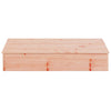 sandkasse med låg 111x111x19,5 cm massivt douglasgran