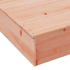 sandkasse med låg 111x111x19,5 cm massivt douglasgran