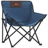 campingstole med lommer 2 stk. foldbar blå