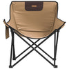 campingstole med lommer 2 stk. foldbar brun