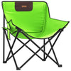campingstole med lommer 2 stk. foldbar grøn