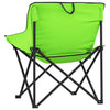campingstole med lommer 2 stk. foldbar grøn