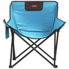 campingstole med lommer 2 stk. foldbar lyseblå