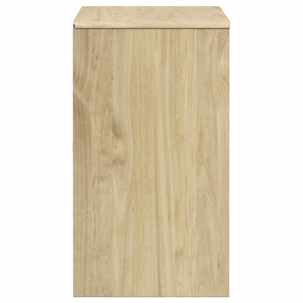skænk SAUDA 80x43x75,5 cm massivt fyrretræ egetræsfarvet