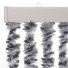 flueforhæng 56x200 cm chenille sort og hvid