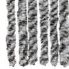 flueforhæng 56x200 cm chenille sort og hvid