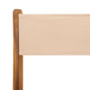 bistrostole 2 stk. massivt akacietræ og stof beige