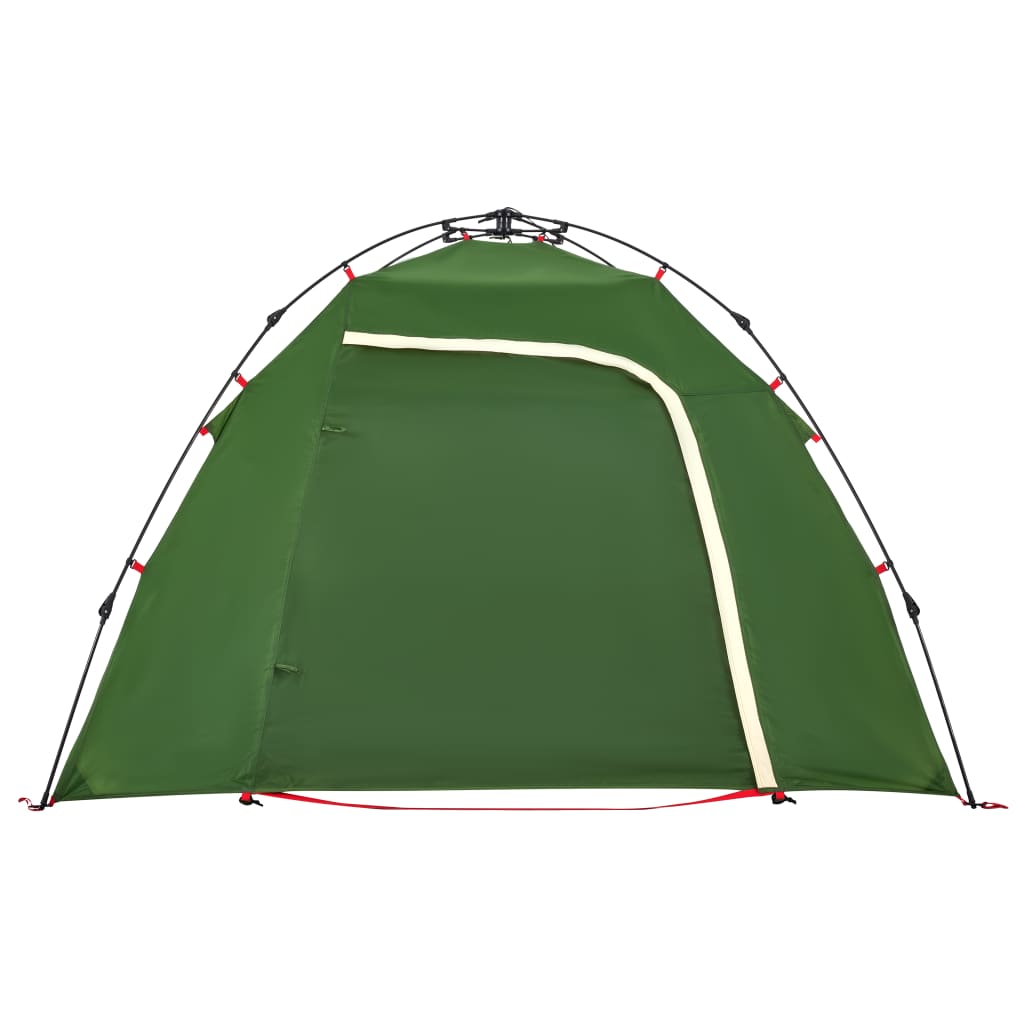 3-personers campingtelt kuppel quick-release grøn