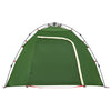 3-personers campingtelt kuppel quick-release grøn
