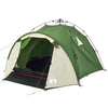 3-personers campingtelt kuppel quick-release grøn