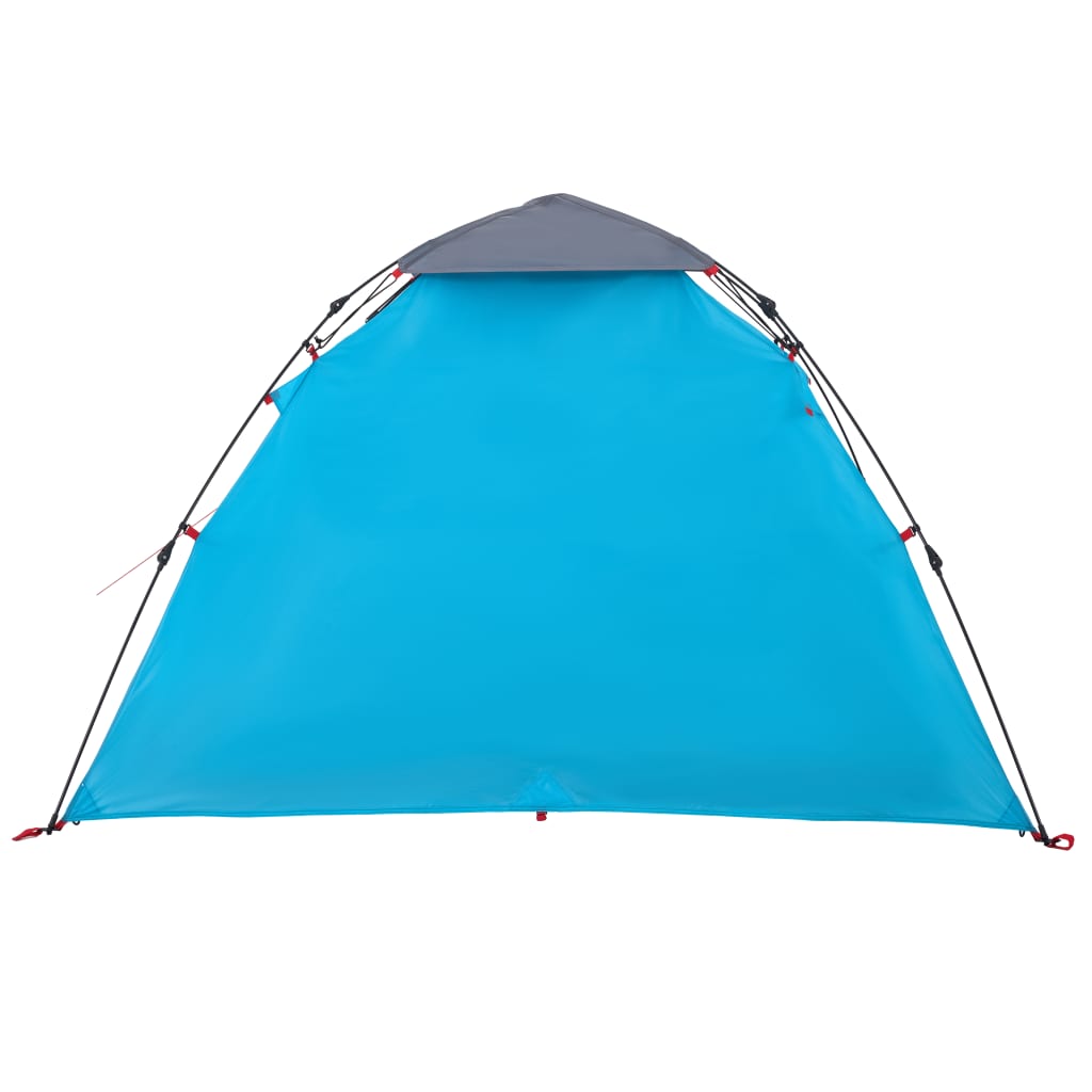 3-personers campingtelt kuppel quick-release blå