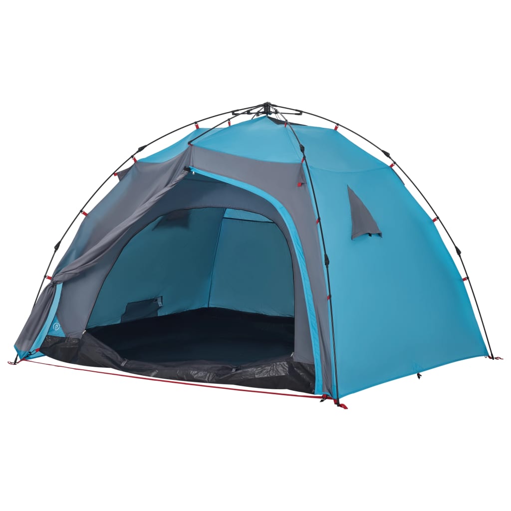 4-personers campingtelt quick-release blå