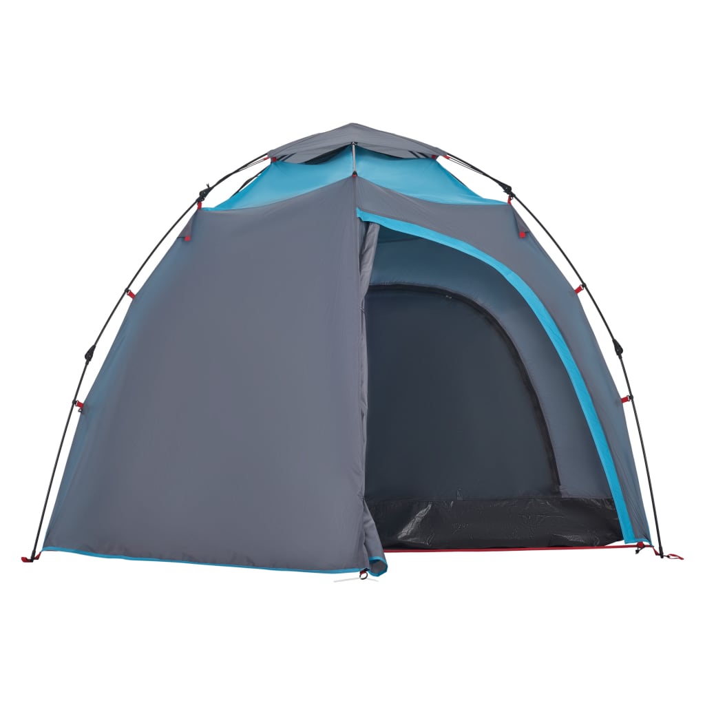4-personers campingtelt quick-release blå